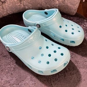 Light blue CROCS